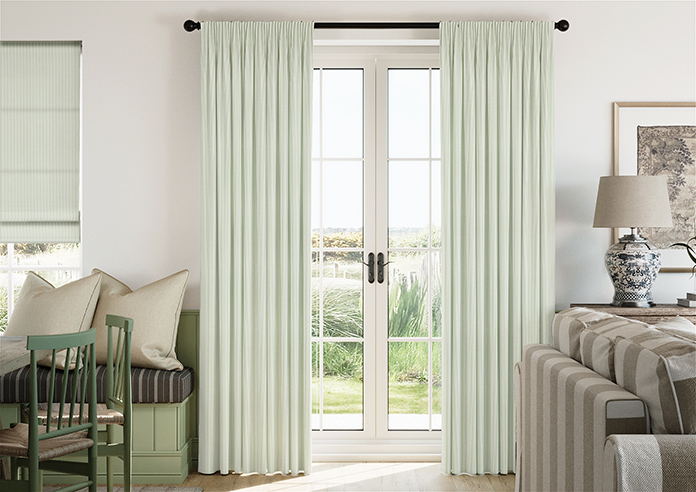 Nautical Stripes, Seagrass - Made to Measure Curtains - Image 3